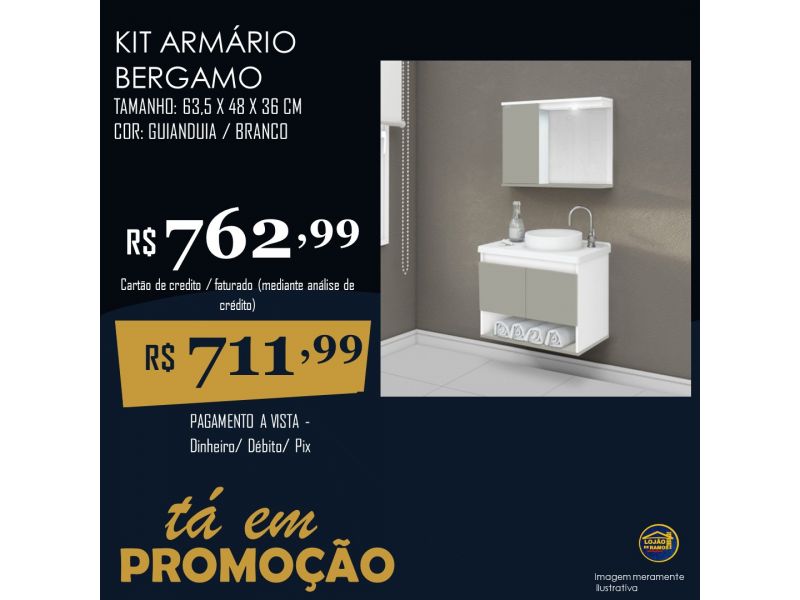 Kit armário bergano 