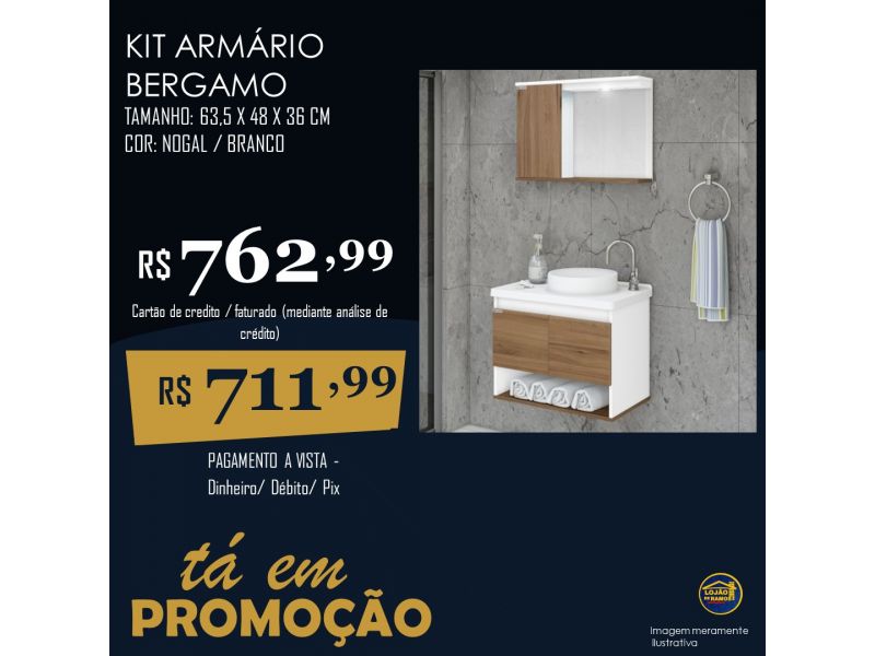 Kit armário bergano 