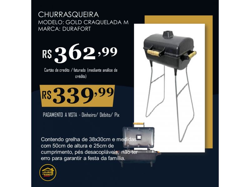 Churrasqueira Gold Craquelada M